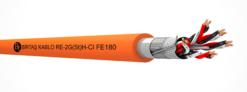 RE-2G(St)H-CI FE180  90°C / 500 V Cu-SI-OSCR-LSZH-MT